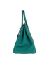 Birkin 35 in Togo Malachite, bottom view